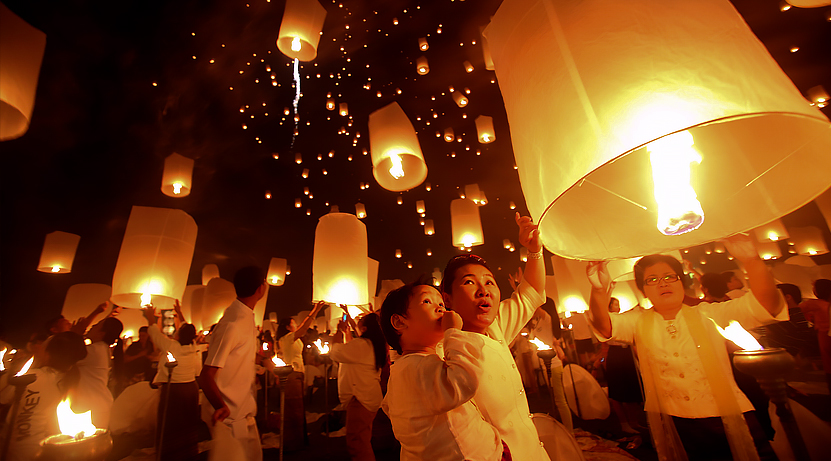 Февральский фестиваль фонарей в Китае 2017.